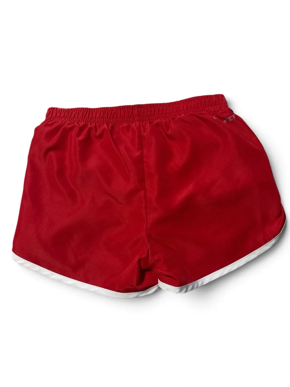Nike White Tee with Red Heart Logo & Red Athletic Shorts